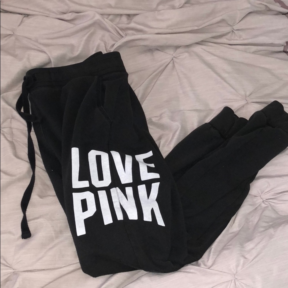 Pink joggers!